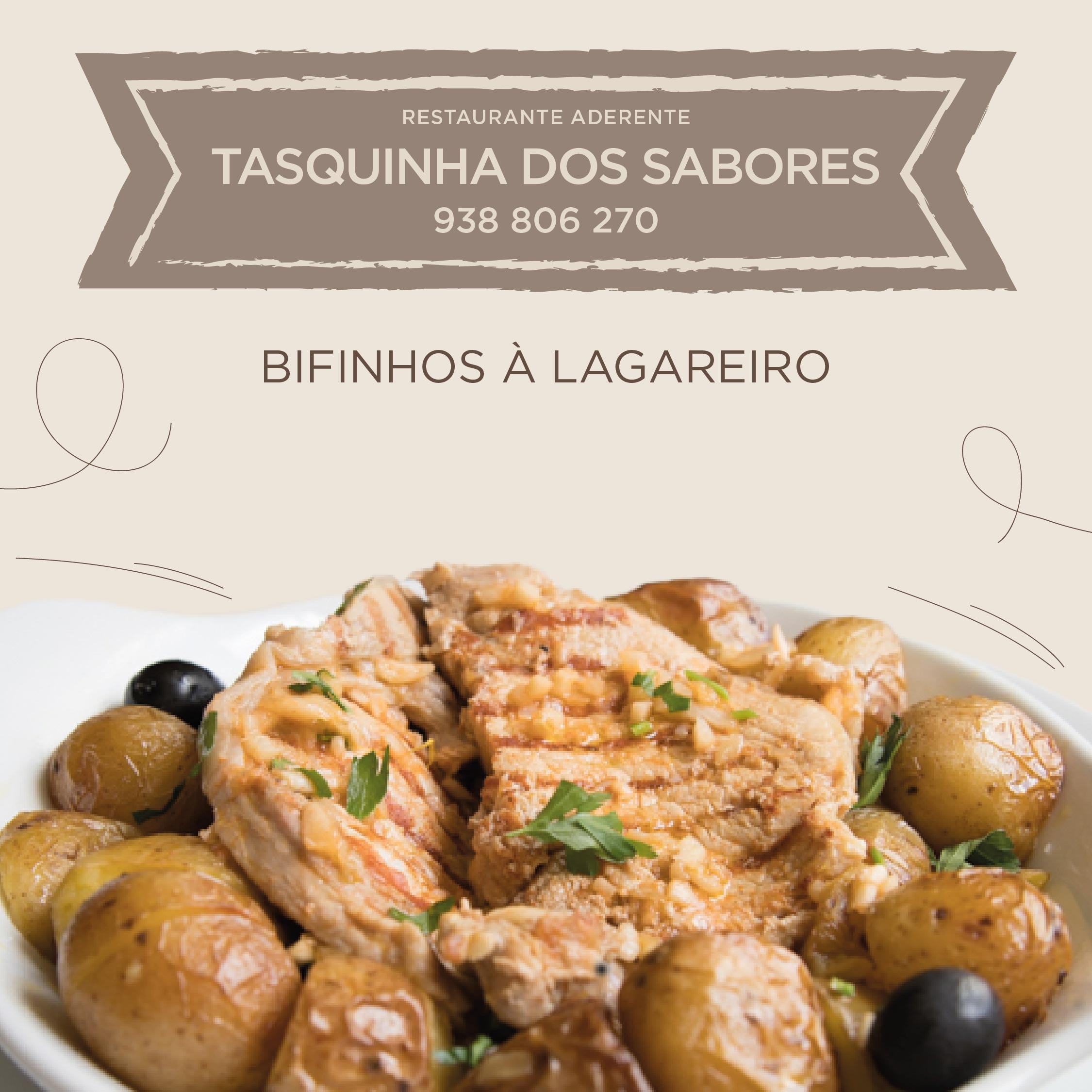Tasquinha dos Sabores Bifinhos a Lagareiro