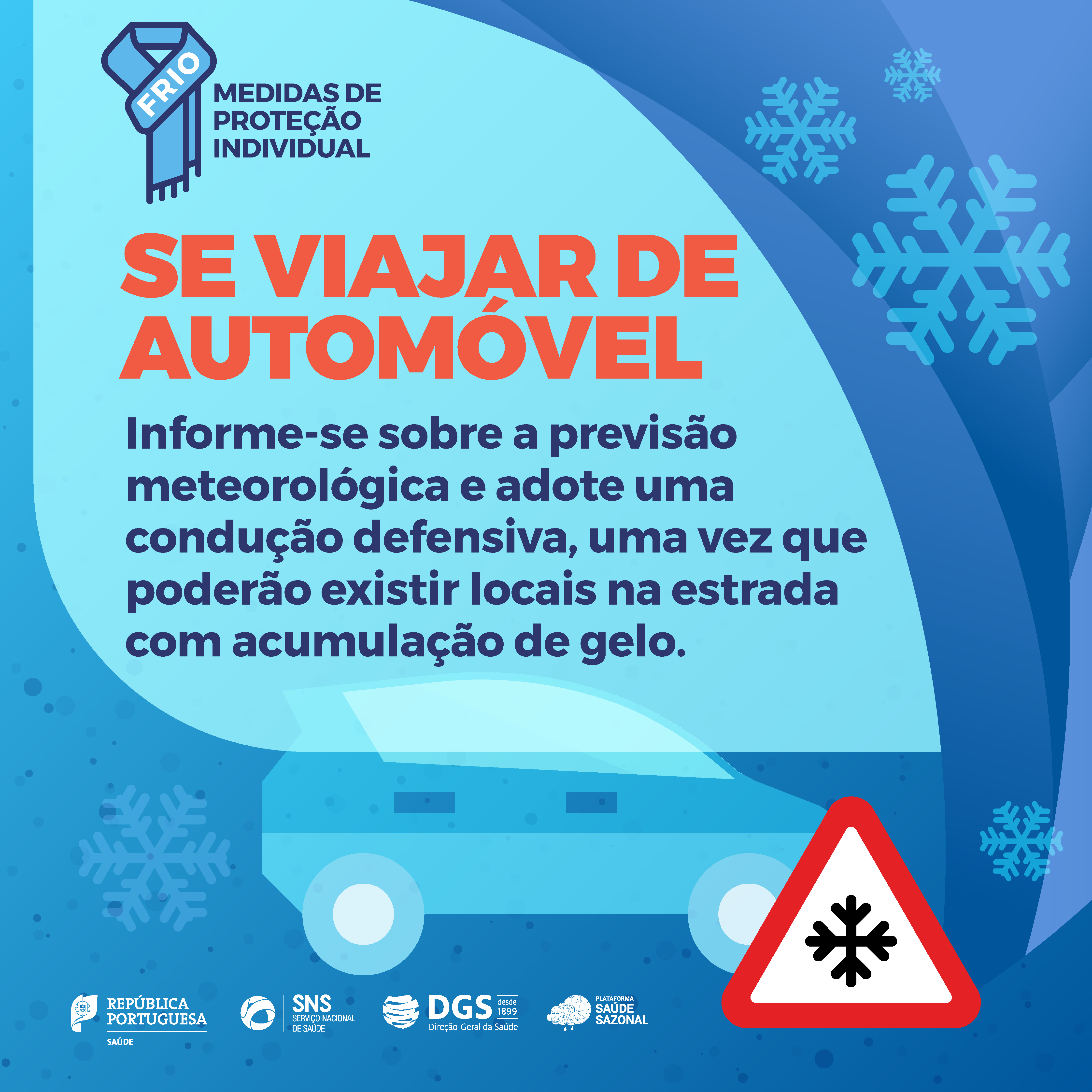 post frio recomendações DGS viagens automóvel