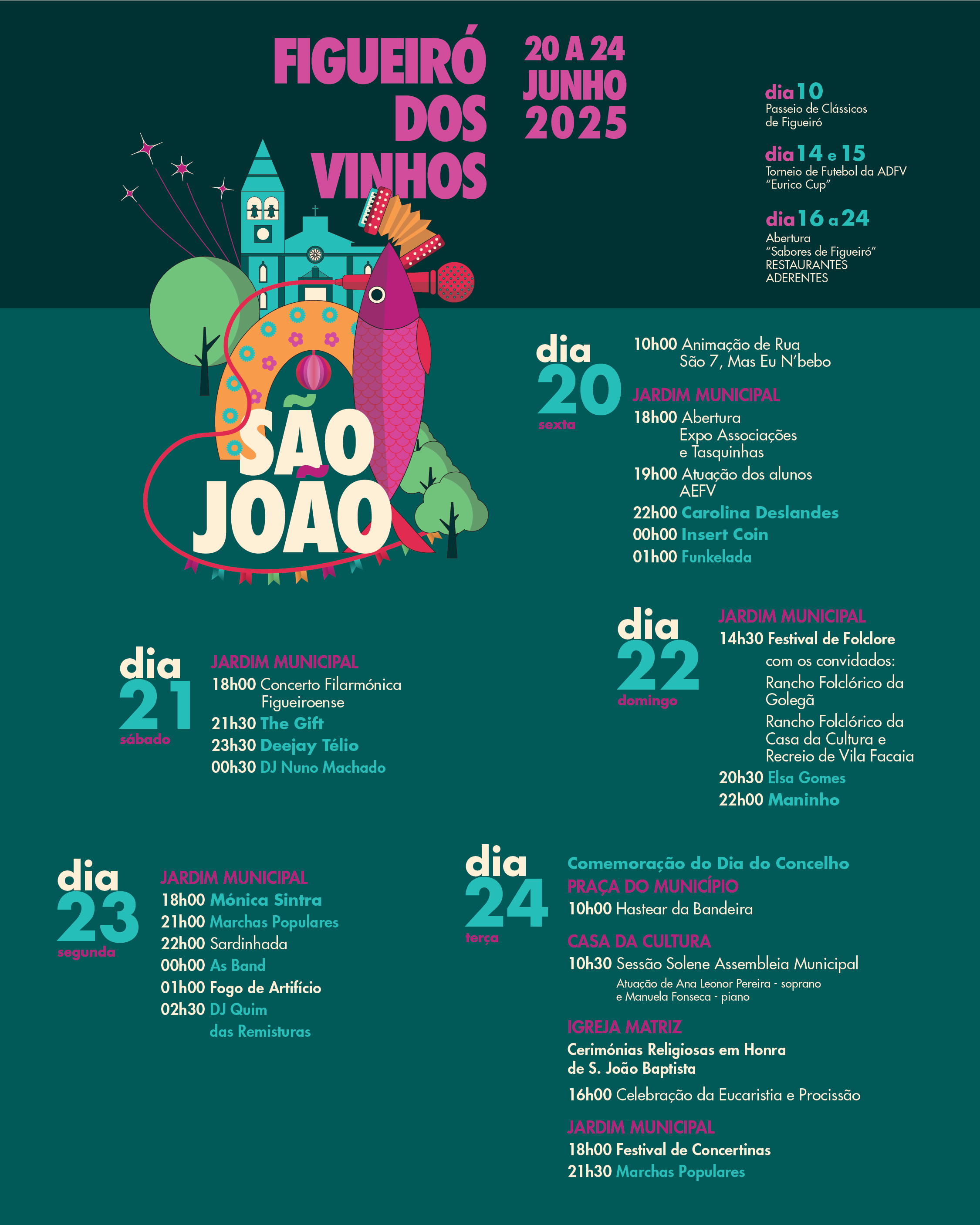 Cartaz Completo Sao Joao 2025