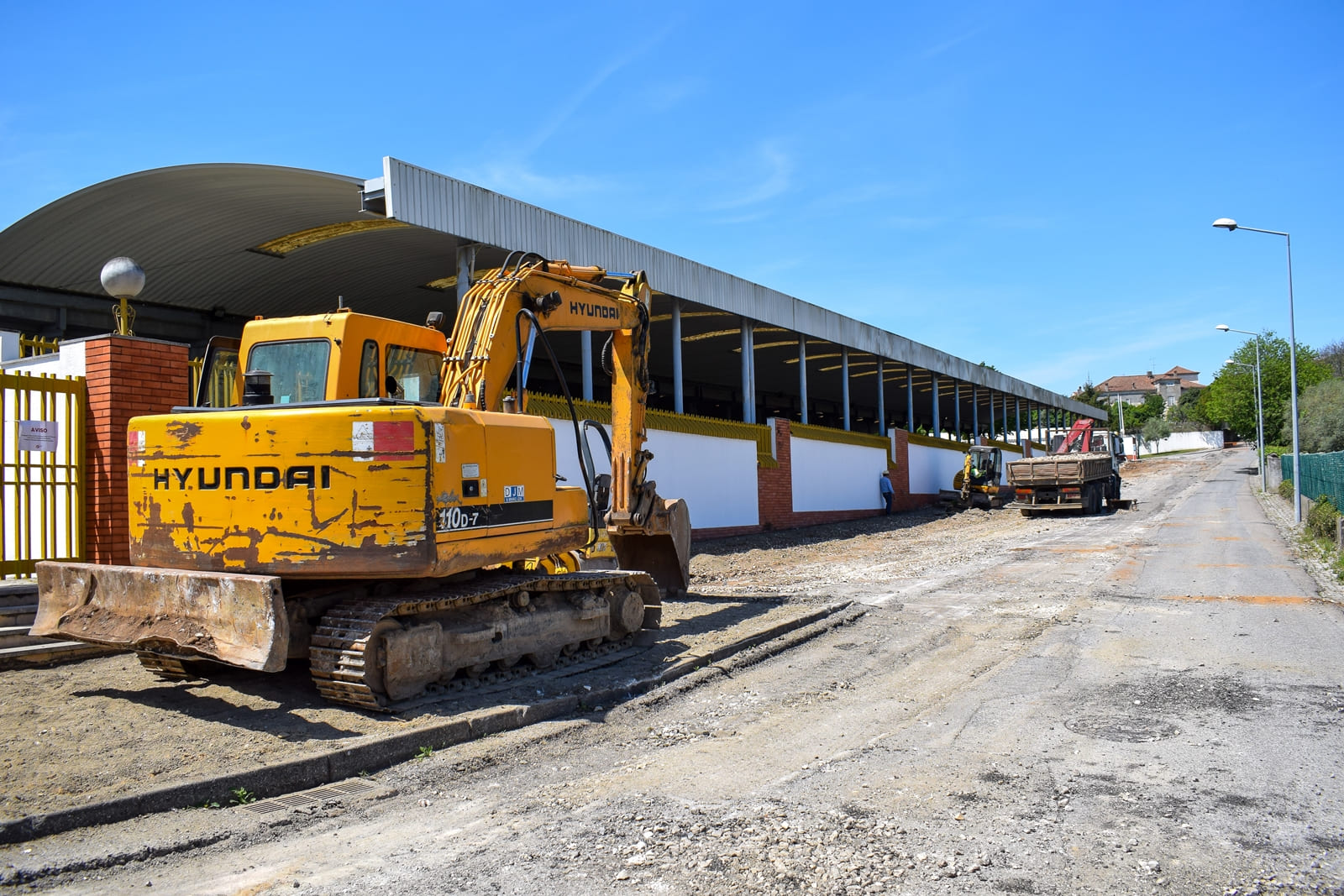 Obra Beneficiação de Percursos Pedonais Rua do Mercado 1
