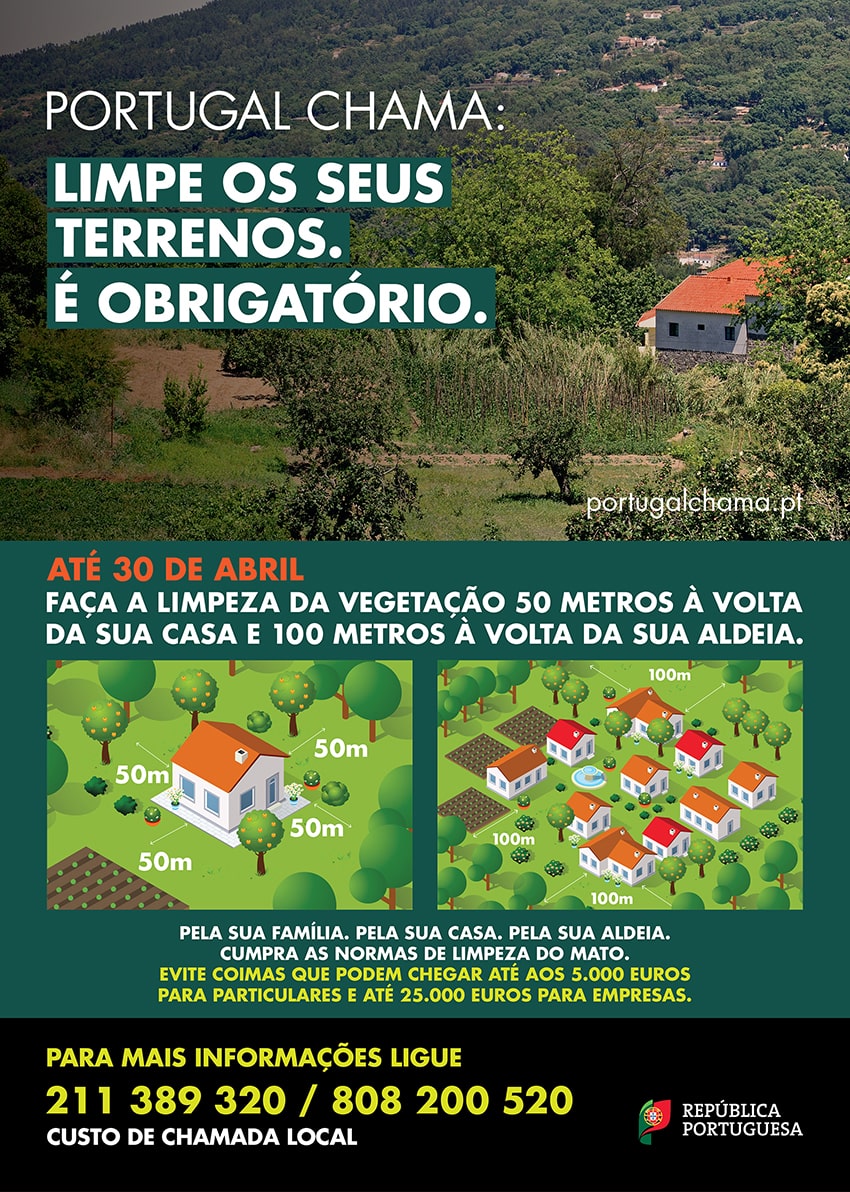 PORTUGAL CHAMA Limpeza Terrenos 2023 Casa e Aldeias 