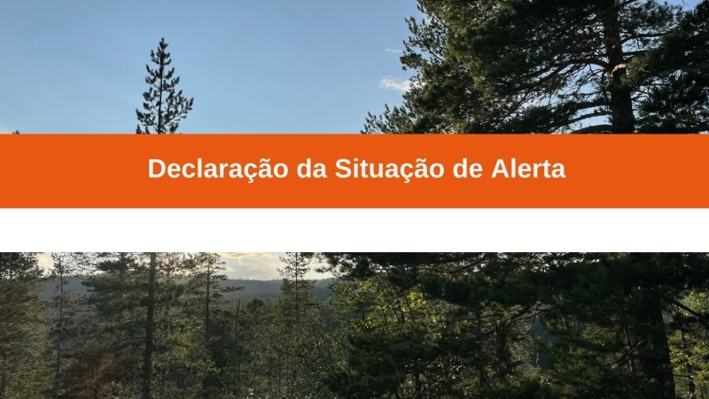 Declaração da situação de alerta para todo o território continental