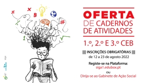 Município de Figueiró dos Vinhos oferece cadernos de atividades aos alunos do 1.º, 2.º e 3.º CEB