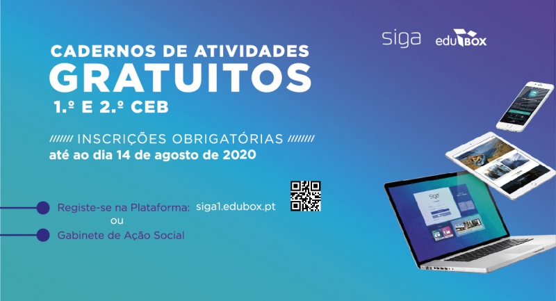 Município oferece cadernos de atividades aos alunos do 1.º e 2.º CEB
