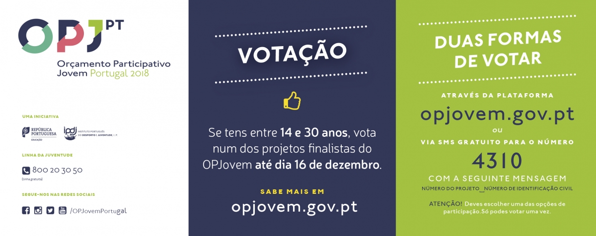 Projetos do Orçamento Participativo Jovem em votação