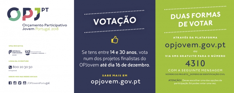 Projetos do Orçamento Participativo Jovem em votação