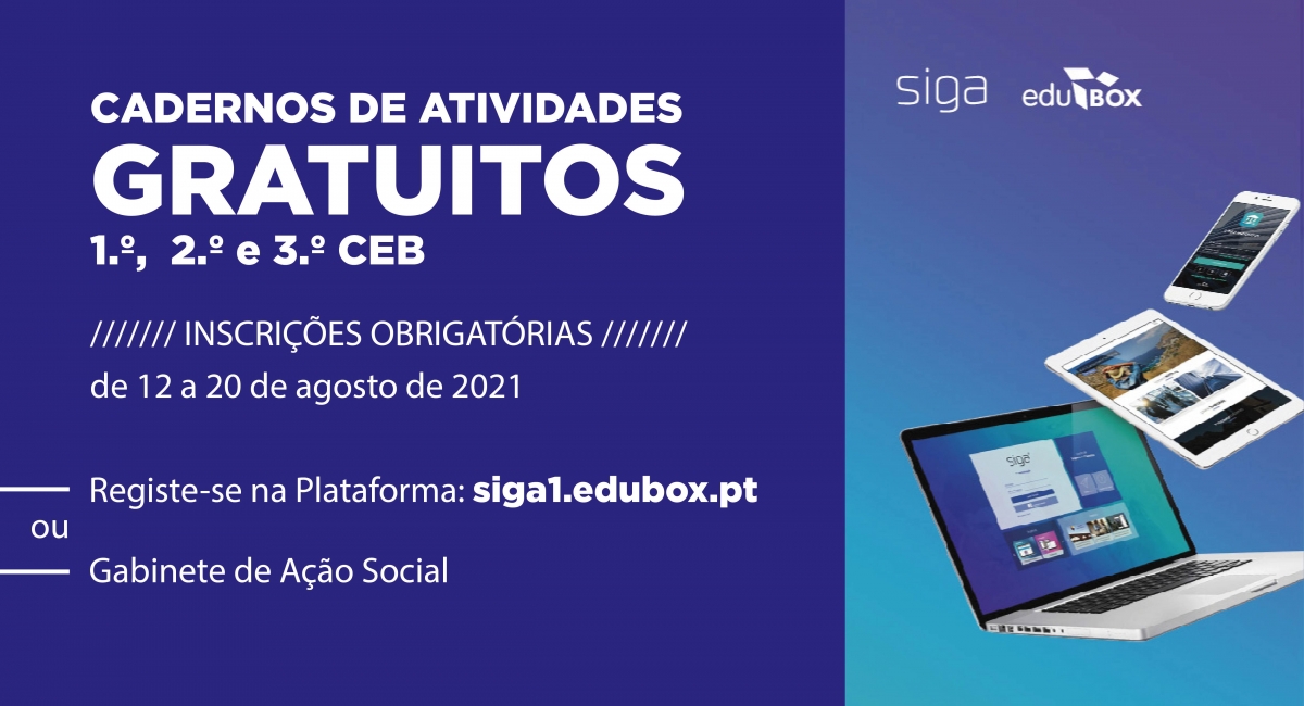 Município oferece cadernos de atividades aos alunos do 1.º, 2.º e 3.º CEB