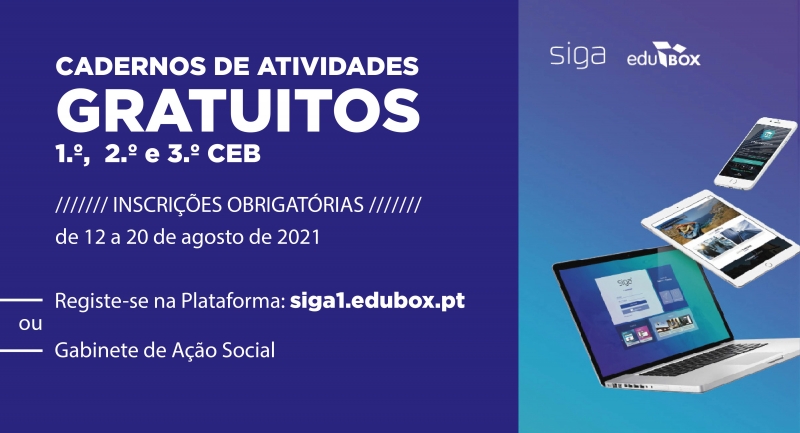 Município oferece cadernos de atividades aos alunos do 1.º, 2.º e 3.º CEB
