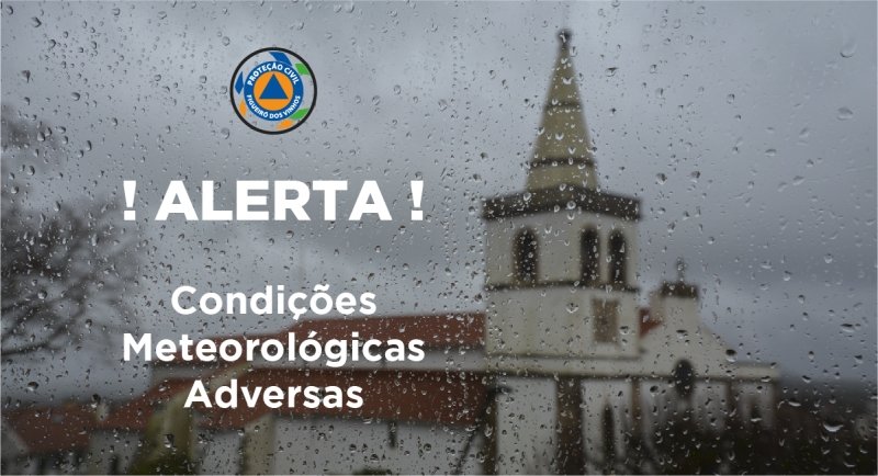 Aviso à População: Chuva, Vento e Agitação Marítima - Medidas Preventivas