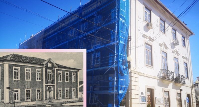 Câmara Municipal recupera as cores originais do edifício e das janelas