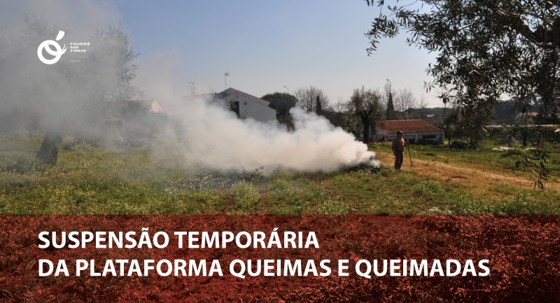 Suspensão Temporária da Plataforma de Licenciamento de Queimas e Queimadas