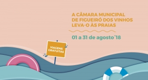 Este ano, a Câmara Municipal, leva-o, gratuitamente, às praias figueiroenses