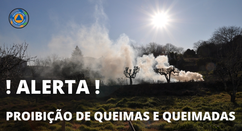 Aviso à População: Condições Meteorológicas Adversas - Proibição de Queimas e Queimadas