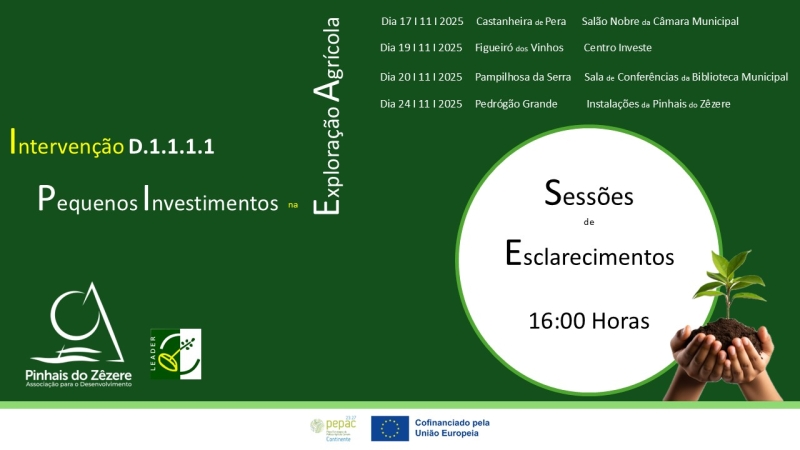 Sessão de Informação e Esclarecimento - Pinhais do Zêzere-Associação para Desenvolvimento
